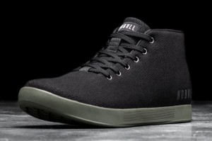 Black Dark Green Nobull Canvas Mid | 42839-ETHC