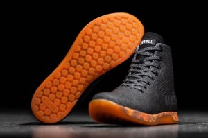 Black Orange Nobull High-Top Heather | 47360-ZWNO