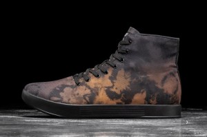 Black Orange Nobull High-Top Toffee Tie-Dye Canvas | 87690-CYFD