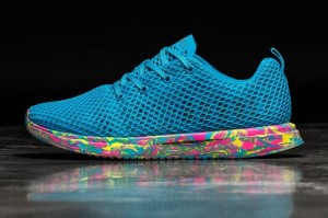 Blue Nobull Neon Swirl Mesh | 19784-SMGT