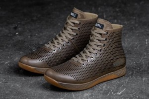 Brown Nobull High-Top Leather | 26834-KSOJ