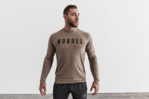 Brown Nobull Long Sleeve | 39058-ETZD