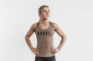 Brown Nobull Racerback Classic Colors | 34018-XSIG