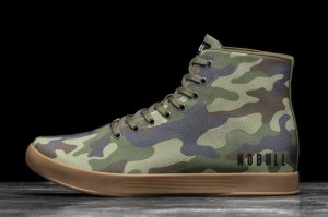 Camouflage Nobull High-Top Forest Canvas | 63521-FMTA