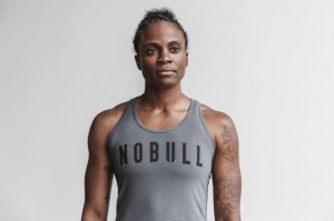 Dark Grey Nobull Racerback Classic Colors | 12875-DPFM