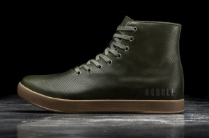 Green Nobull High-Top Leather | 78341-YBKJ