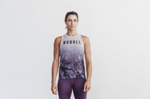 Purple Nobull High-Neck Dip-Dye | 82541-MUNF