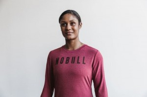 Red Nobull Long Sleeve | 76214-QSWG