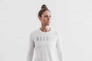 White Nobull Long Sleeve | 62453-RSLV