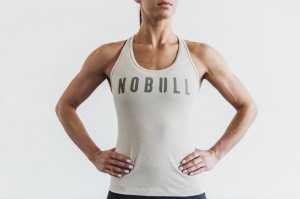 White Nobull Racerback Classic Colors | 83901-PQTC