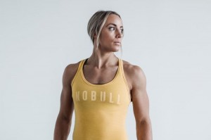 Yellow Nobull Racerback Bright Colors | 64580-VKMH