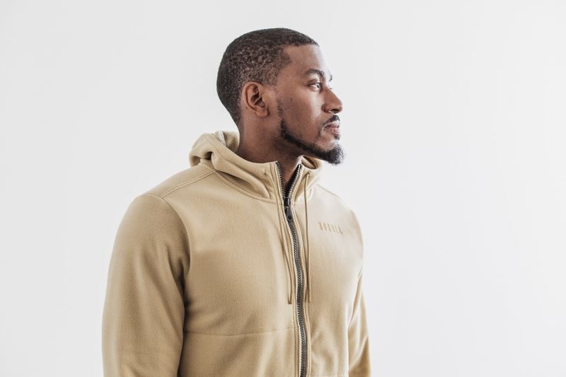 Beige Nobull Arctic Zip-Up | 81396-KFZP