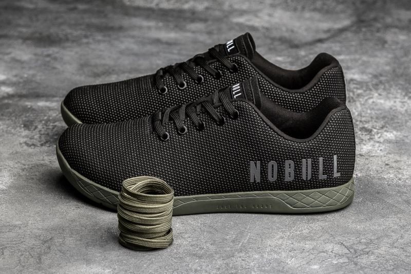 Black Dark Green Nobull Low-Top | 10739-HGPU