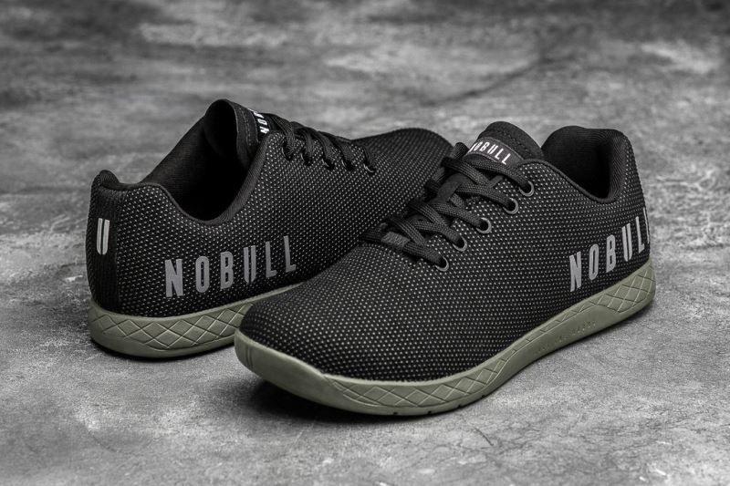 Black Dark Green Nobull Low-Top | 10739-HGPU