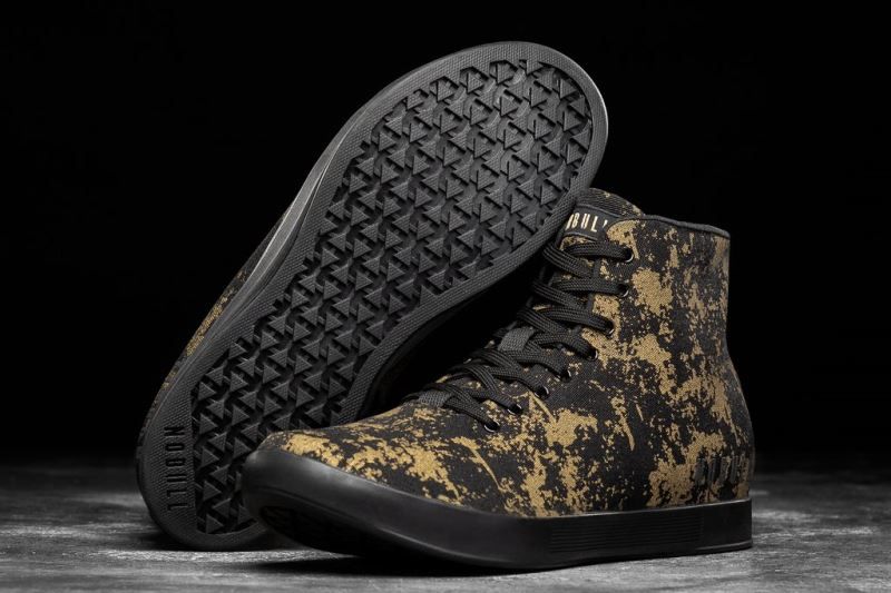 Black Gold Nobull High-Top Pride Canvas | 36278-FYLM