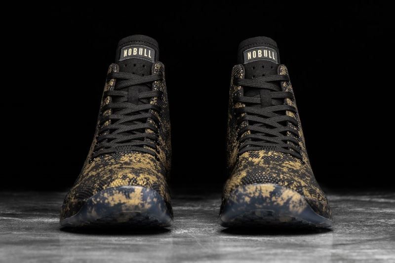 Black Gold Nobull High-Top Pride | 95820-FBJR