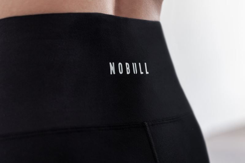 Black Nobull High-Rise Crop Matte | 35819-AKWQ