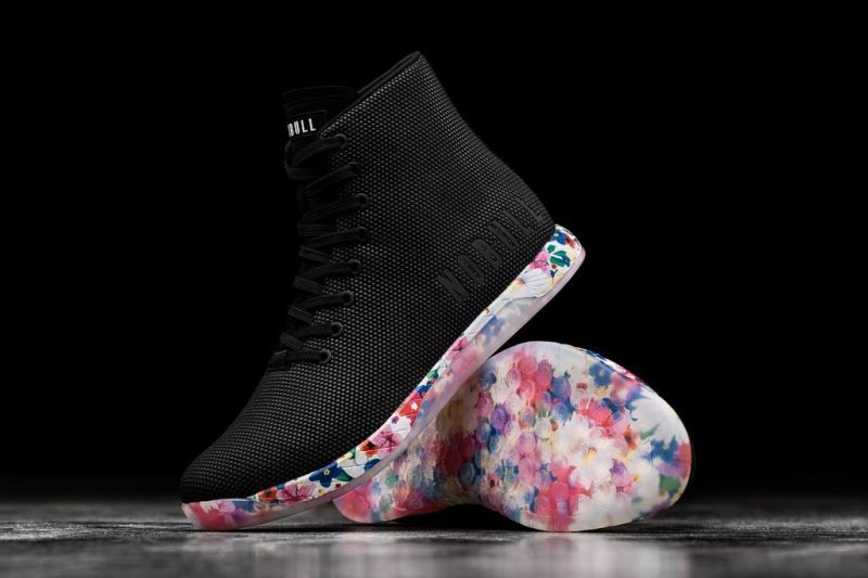 Black Nobull High-Top Daisy | 02968-PAZN