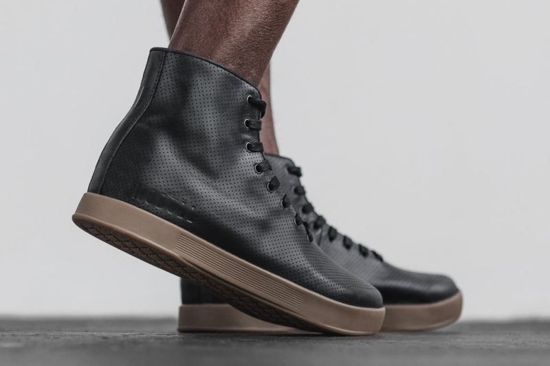 Black Nobull High-Top Leather | 69751-EHNQ