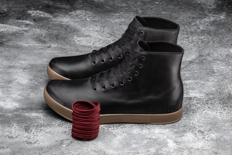 Black Nobull High-Top Leather | 69751-EHNQ