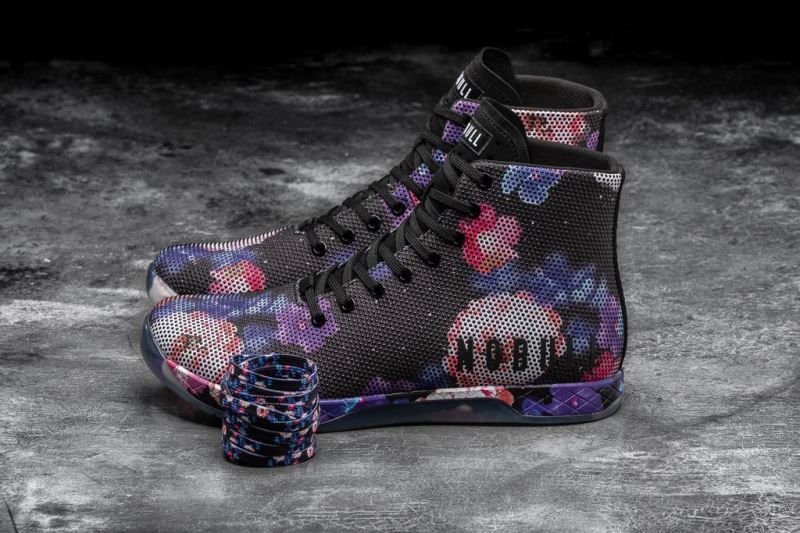 Black Nobull High-Top Space Floral | 42856-LWTM