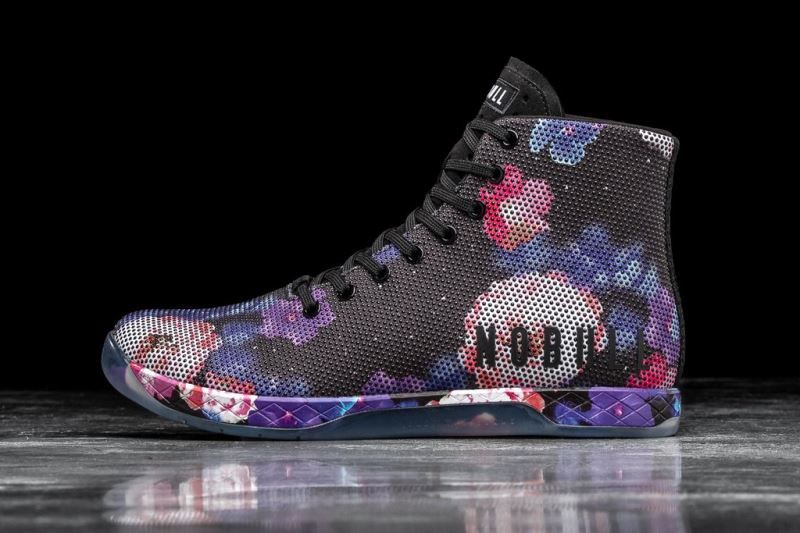 Black Nobull High-Top Space Floral | 42856-LWTM