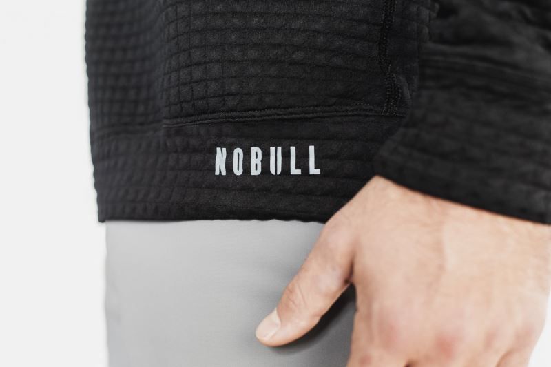 Black Nobull Quilted Crew | 56138-ZCPU