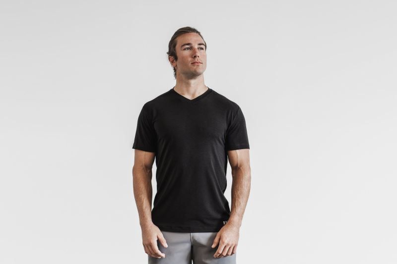 Black Nobull V-Neck | 62410-HBZV