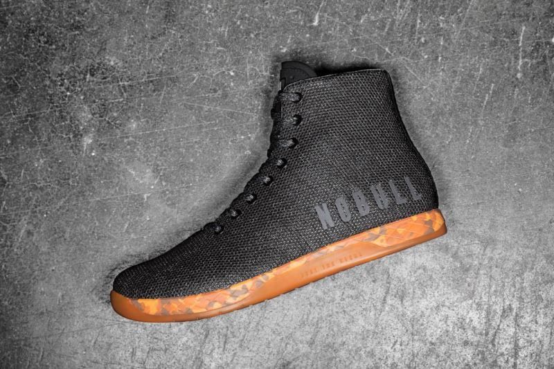 Black Orange Nobull High-Top Heather | 47360-ZWNO