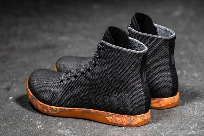 Black Orange Nobull High-Top Heather | 47360-ZWNO