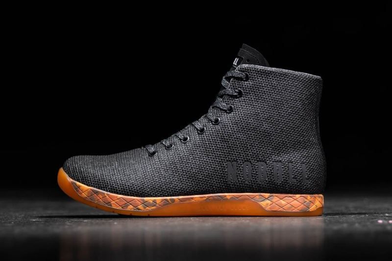 Black Orange Nobull High-Top Heather | 47360-ZWNO