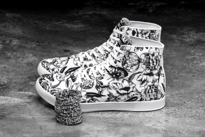 Black White Nobull High-Top Butterfly Canvas | 72839-MJCV