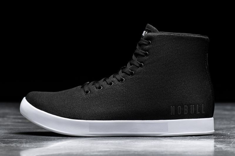 Black White Nobull High-Top Canvas | 05317-DBFP