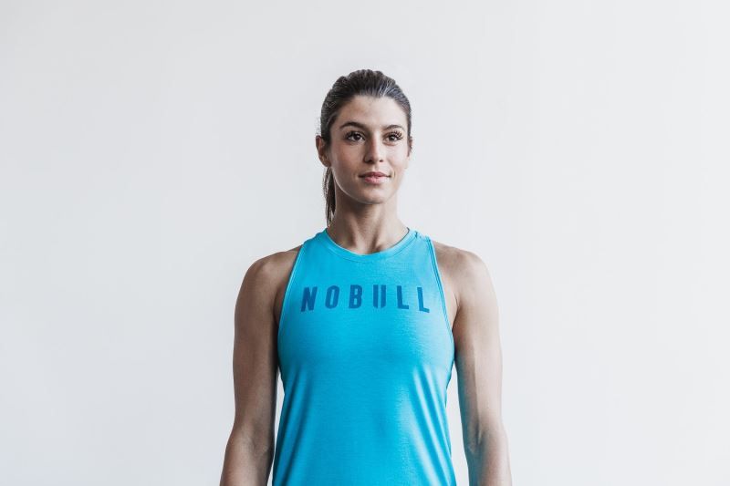 Blue Nobull High-Neck Neon | 78619-ENJI