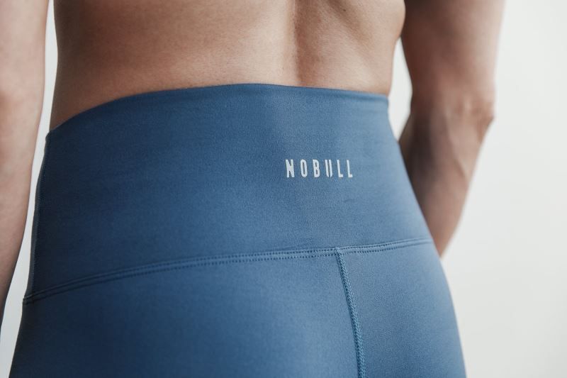 Blue Nobull High-Rise Crop Matte | 32078-VLWE