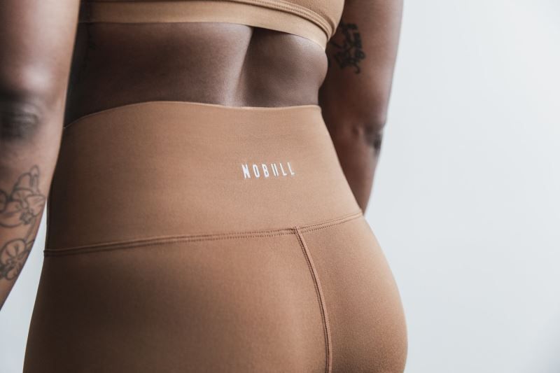 Brown Nobull High-Rise Crop Matte | 47518-GPZR