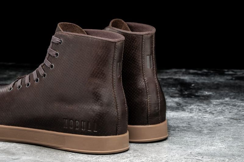 Brown Nobull High-Top Leather | 01239-UPHO