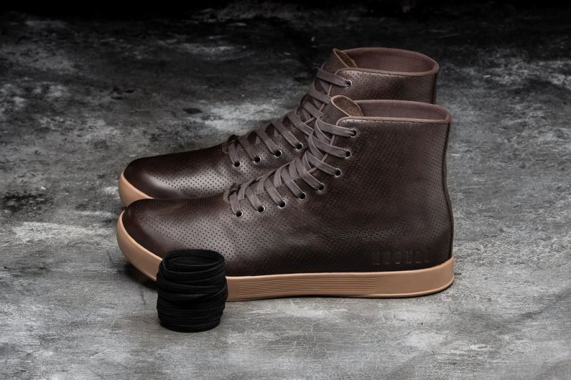 Brown Nobull High-Top Leather | 01239-UPHO