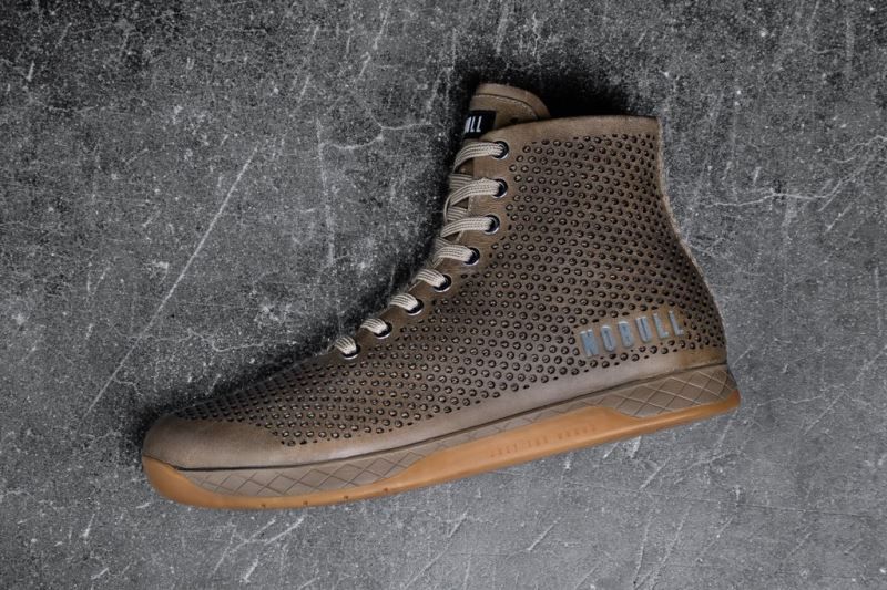 Brown Nobull High-Top Leather | 26834-KSOJ