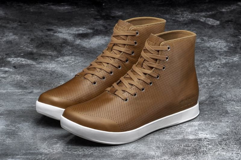 Brown Nobull High-Top Leather | 67589-GQVA