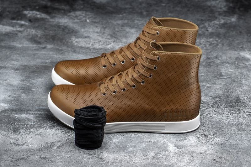 Brown Nobull High-Top Leather | 67589-GQVA