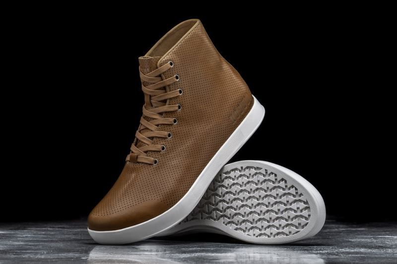 Brown Nobull High-Top Leather | 69284-LICF