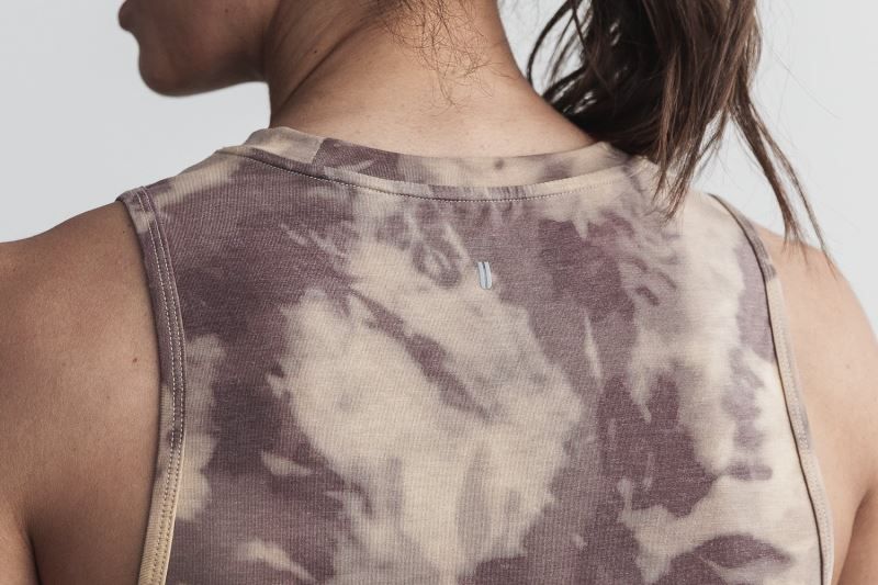 Brown Nobull Muscle Tie-Dye | 01234-MPXO