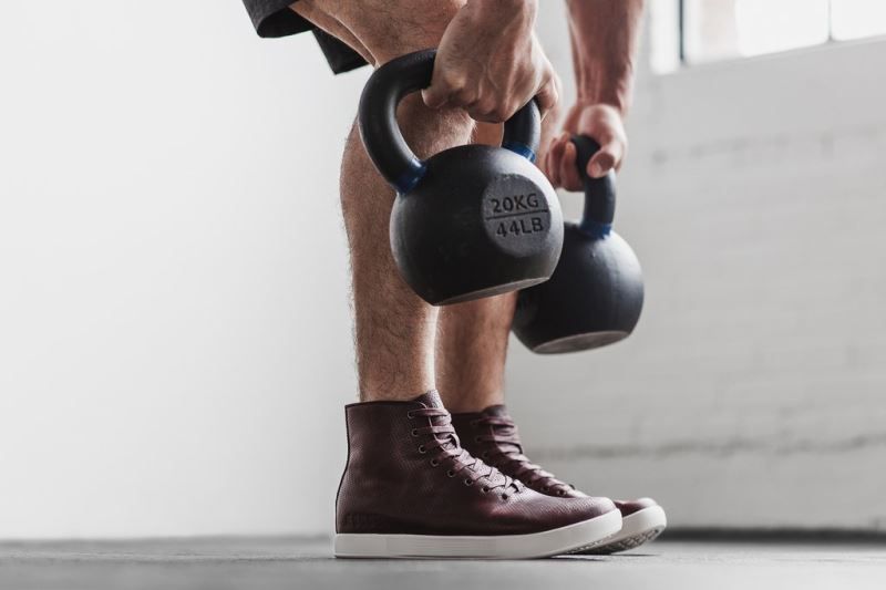 Burgundy Nobull High-Top Leather | 41597-GFIL