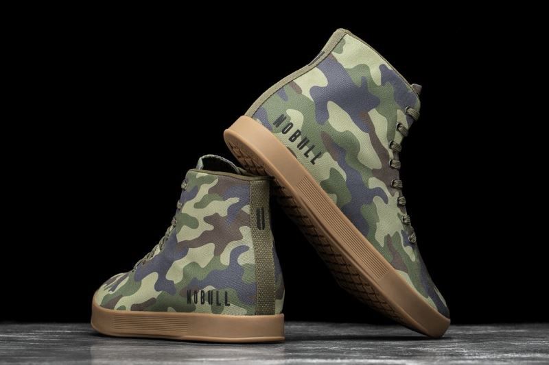 Camouflage Nobull High-Top Forest Canvas | 63521-FMTA