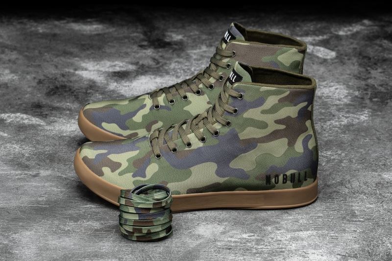 Camouflage Nobull High-Top Forest Canvas | 63521-FMTA