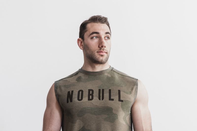 Camouflage Nobull Sleeveless Camo | 78542-AOWQ