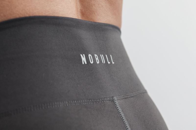 Dark Grey Nobull High-Rise Crop | 53420-OFTK