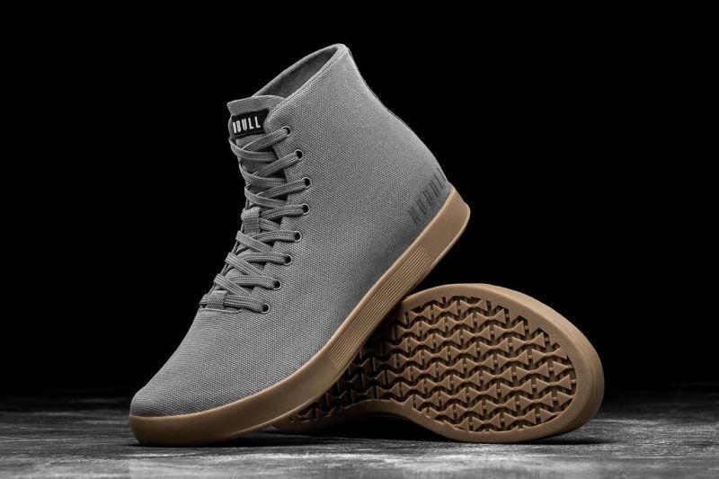 Dark Grey Nobull High-Top Canvas | 64901-HEQY