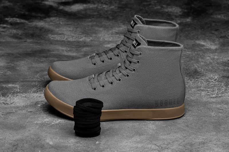 Dark Grey Nobull High-Top Canvas | 64901-HEQY